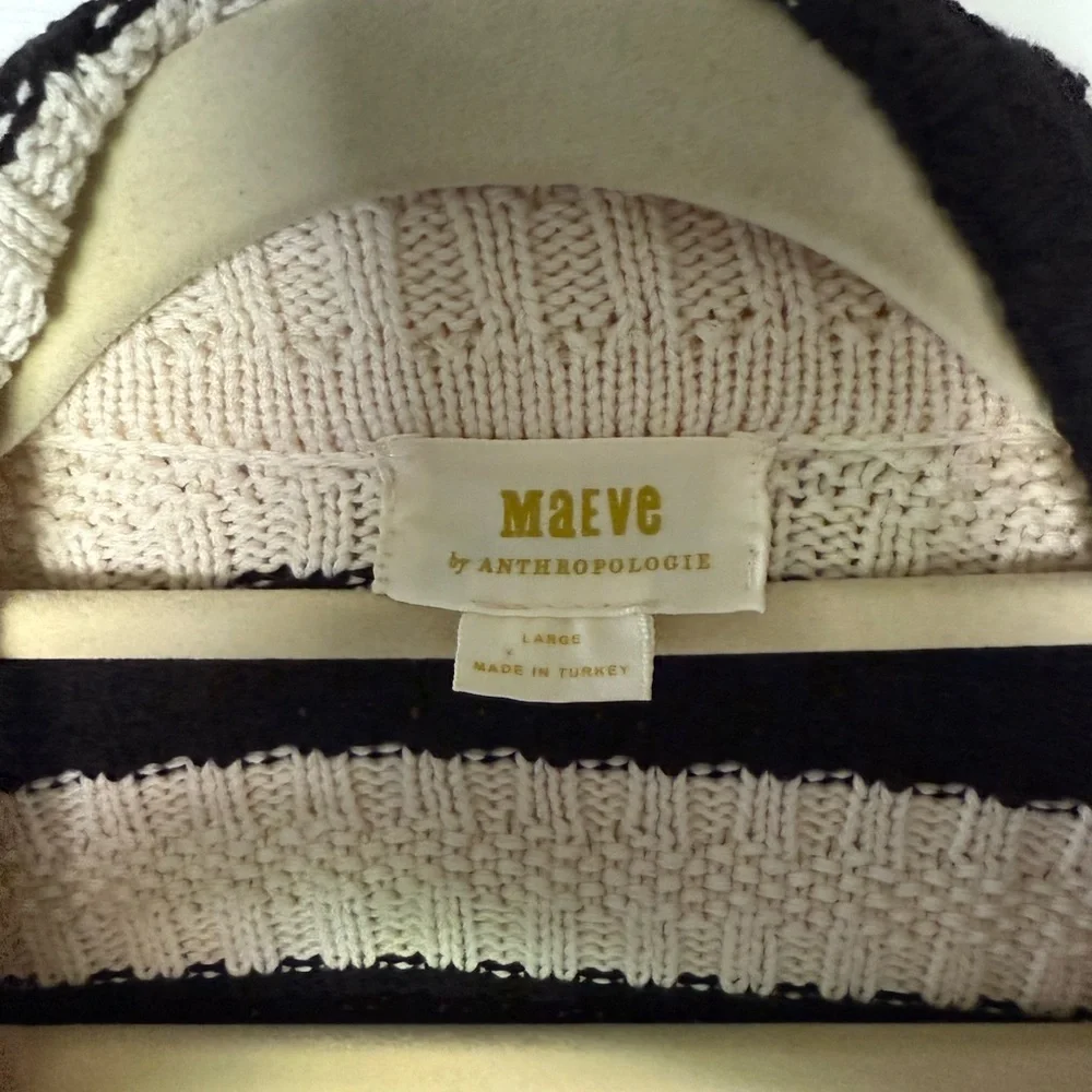 Maeve by Anthropologie The Greta Polo Cardigan Sweater size L - Picture 9 of 9
